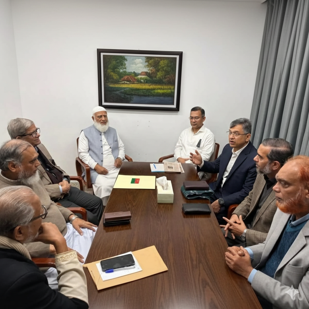 অতীতের ঐক্য ভবিষ্যতেও অব্যাহত থাকবে: তারেক রহমানের সঙ্গে বৈঠক শেষে জামায়াত আমির