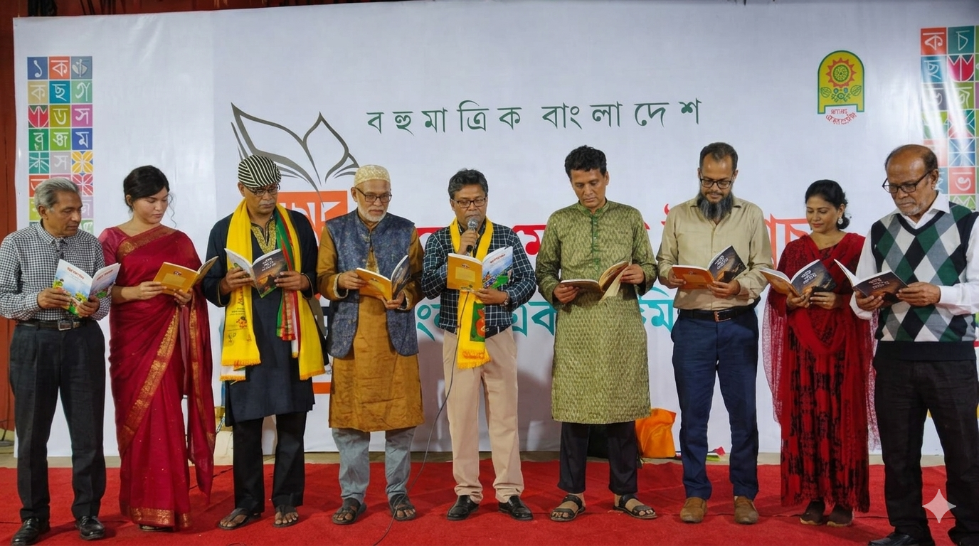 বাংলা একাডেমিতে লন্ডন প্রবাসী সাংবাদিক ও লেখক রহমত আলীর দুটি বইয়ের মোড়ক উন্মোচন