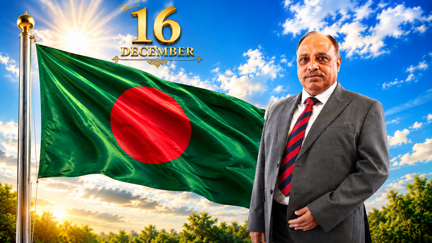 মহান বিজয় দিবসে বর্ণবাদবিরোধী আন্দোলনের নেতা আব্দুল মুকিতের শুভেচ্ছা
