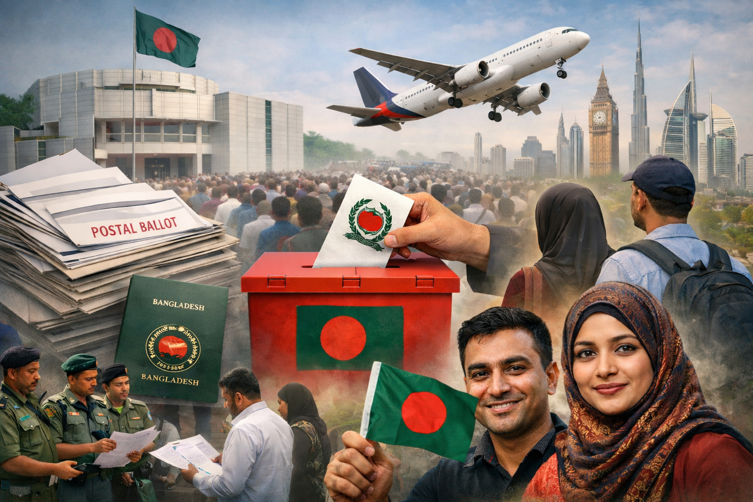 পোস্টাল ভোটে নিবন্ধন ১৫ লাখ ছাড়াল, সিলেটি প্রবাসী প্রায় ৪৬ হাজার