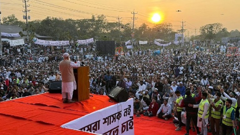 কেরানীগঞ্জের জনসভায় গুপ্ত মন্তব্য নিয়ে পাল্টা বক্তব্য জামায়াত আমিরের