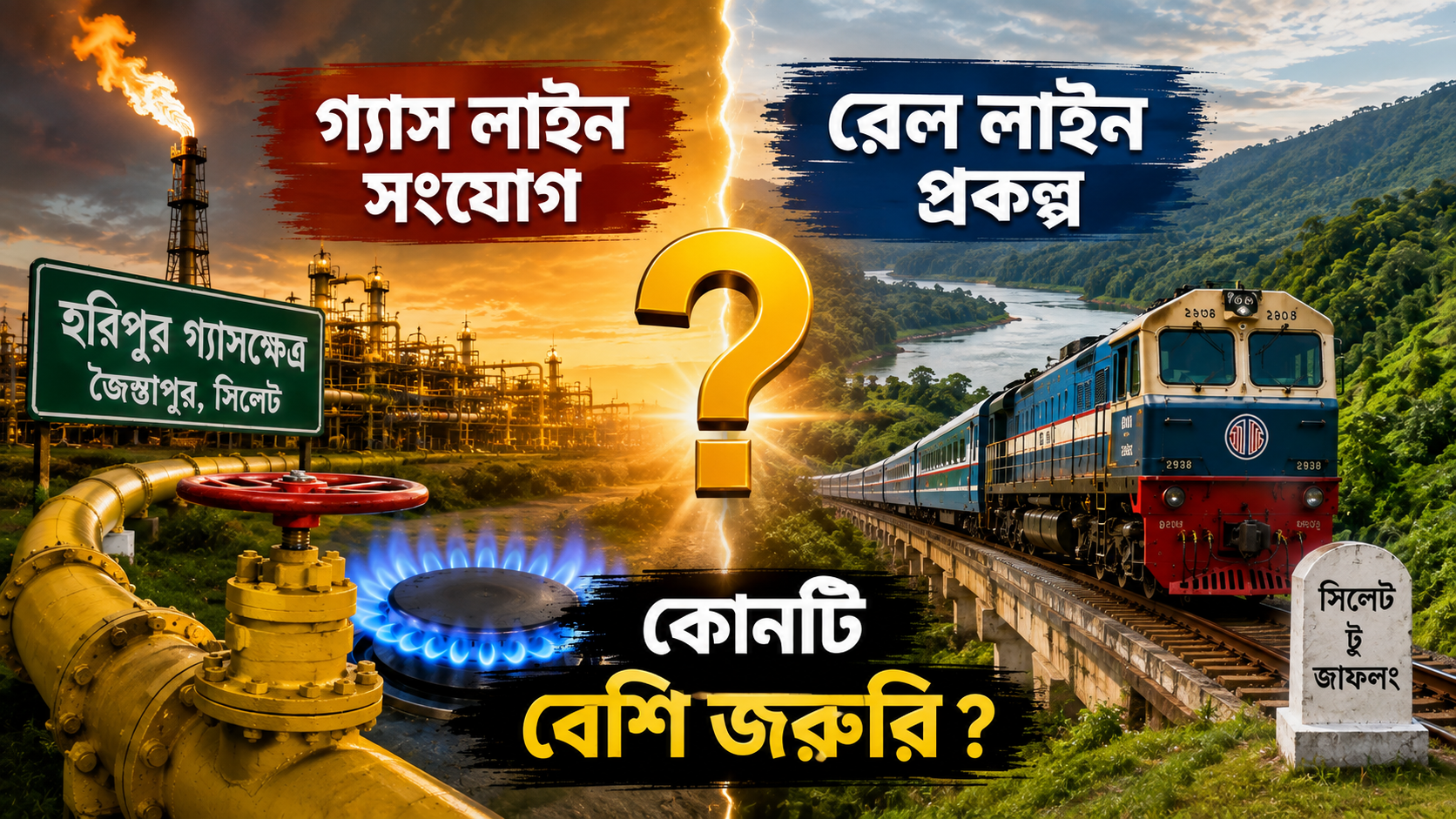 প্রায় সাত দশক পরও গ্যাসবঞ্চিত জৈন্তাপুর, রেল নাকি গ্যাস কোনটি আগে, কি চায় জনগন