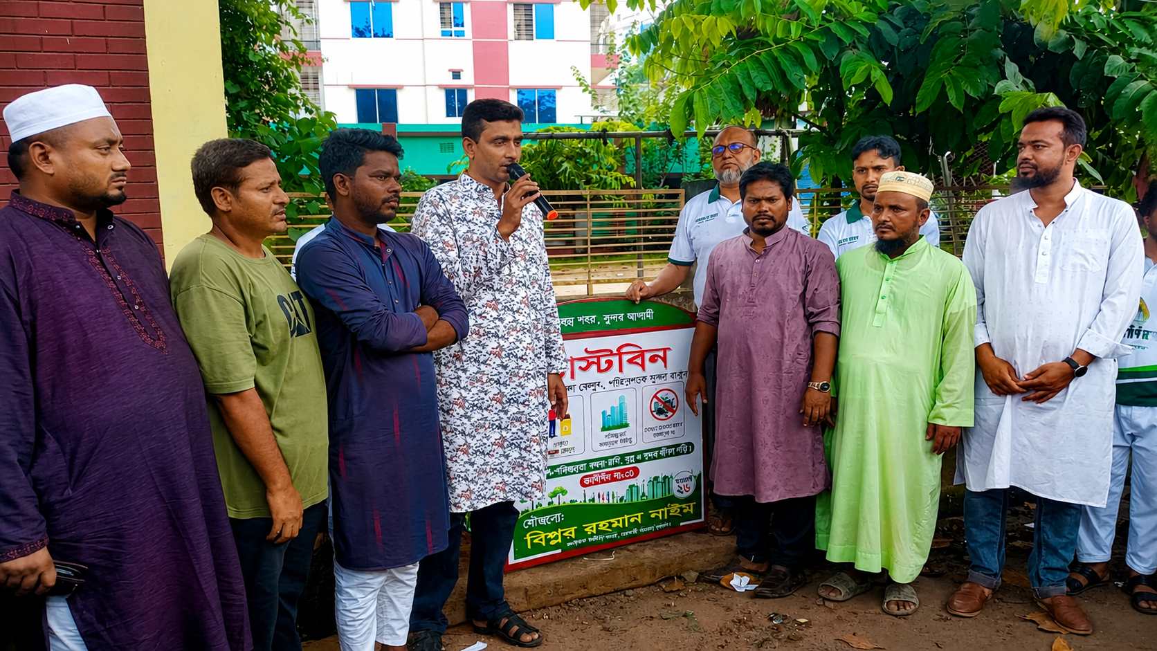 ২৬ নম্বর ওয়ার্ডে পরিচ্ছন্নতায় ডাস্টবিন স্থাপন বিপ্লব রহমান নাইমের