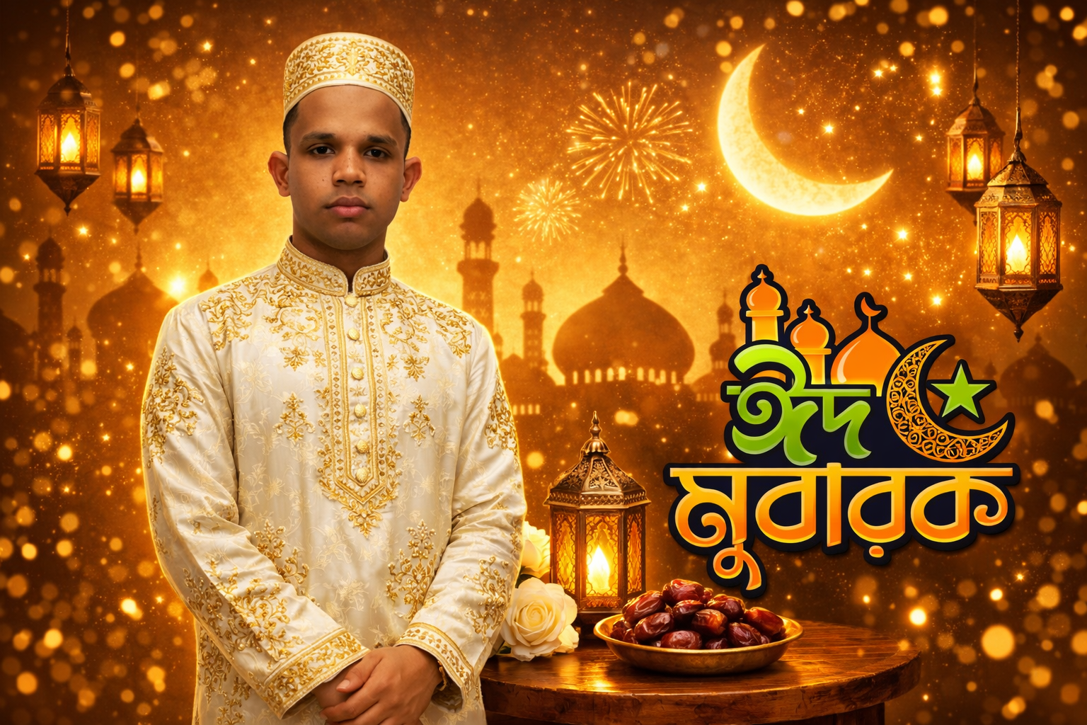 গোয়াইনঘাট উপজেলা বাসীসহ দেশ ও প্রবাসে সকল মুসলমানদের উদ্দেশ্যে ফতেপুর বাজারের ব্যবসায়ী হুমায়ুন আহমদের ঈদের শুভেচ্ছা