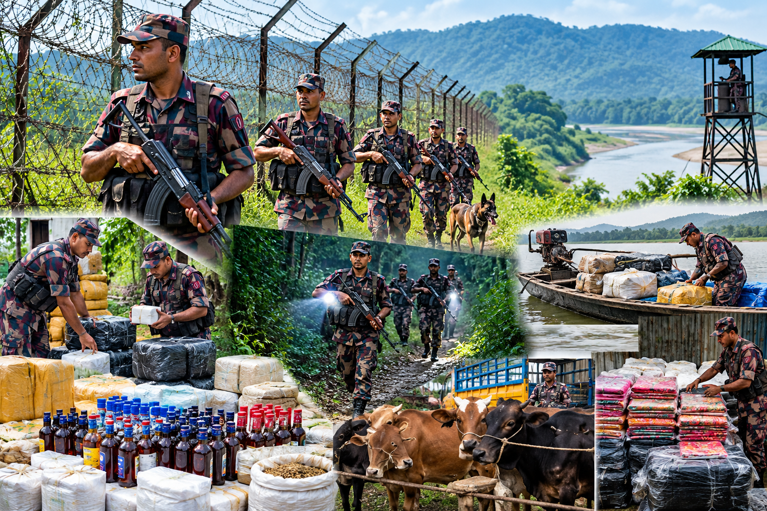 জৈন্তাপুর সীমান্তে চোরাচালান রোধে বিজিবির সাহসী ও ধারাবাহিক তৎপরতা