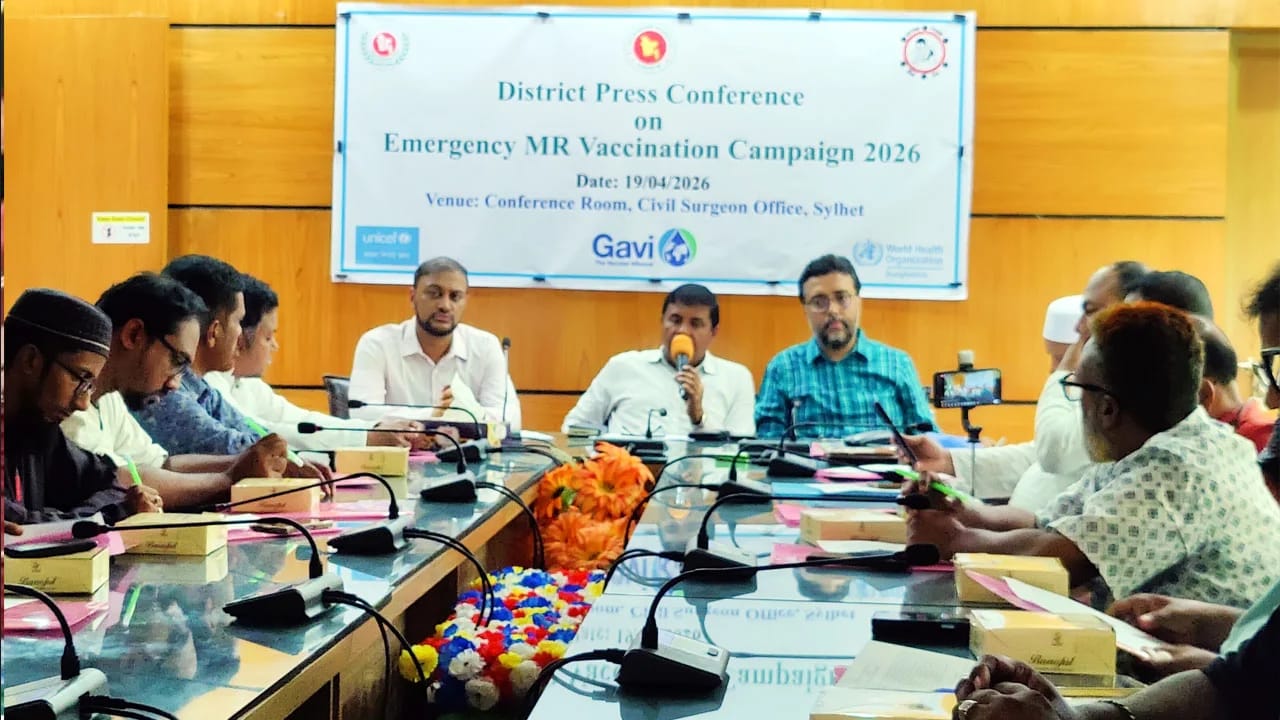 সিলেটে হাম রুবেলা টিকাদান শুরু সোমবার, আওতায় আসবে ৪ লাখ ৬৫ হাজার শিশু