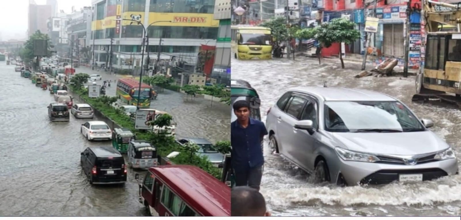 টানা বৃষ্টিতে স্থবির রাজধানী, জলাবদ্ধতা ও যানজটে বাড়ছে জনদুর্ভোগ