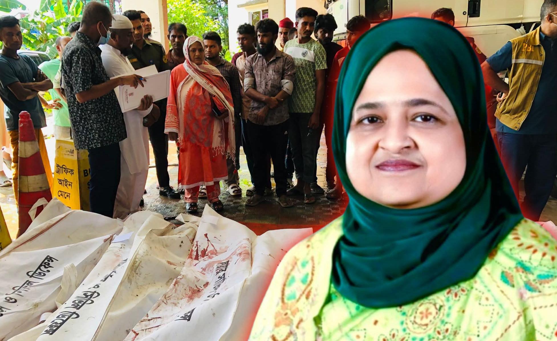 ওসমানীনগরে ৯ জনের মৃত্যুতে গভীর শোক জানালেন সংসদ সদস্য তাহসিনা রুশদীর লুনা